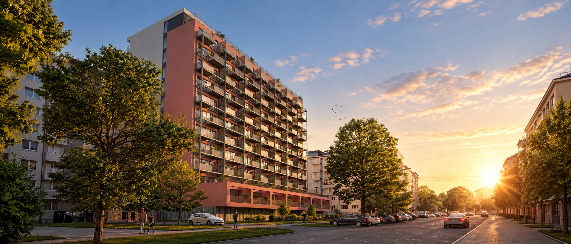Rezidence Burešova: Proměna kancelářské budovy ve 120 moderních bytů v srdci Brna